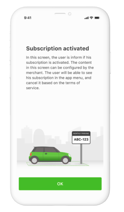 Subscription screen 4